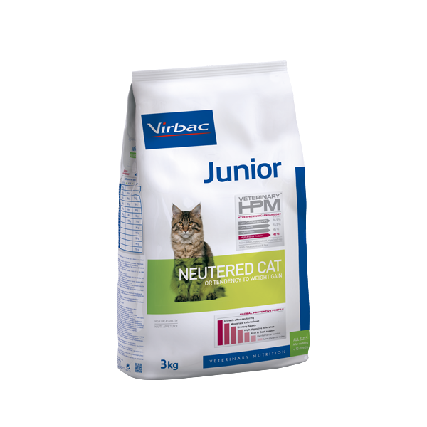 Alimento Virbac HPM Junior  Neutered Cat 1.5kg