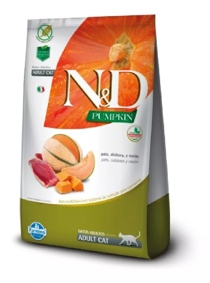 Alimento N&D Pumpkin Gato Formula Pato & Melon 7.5kg