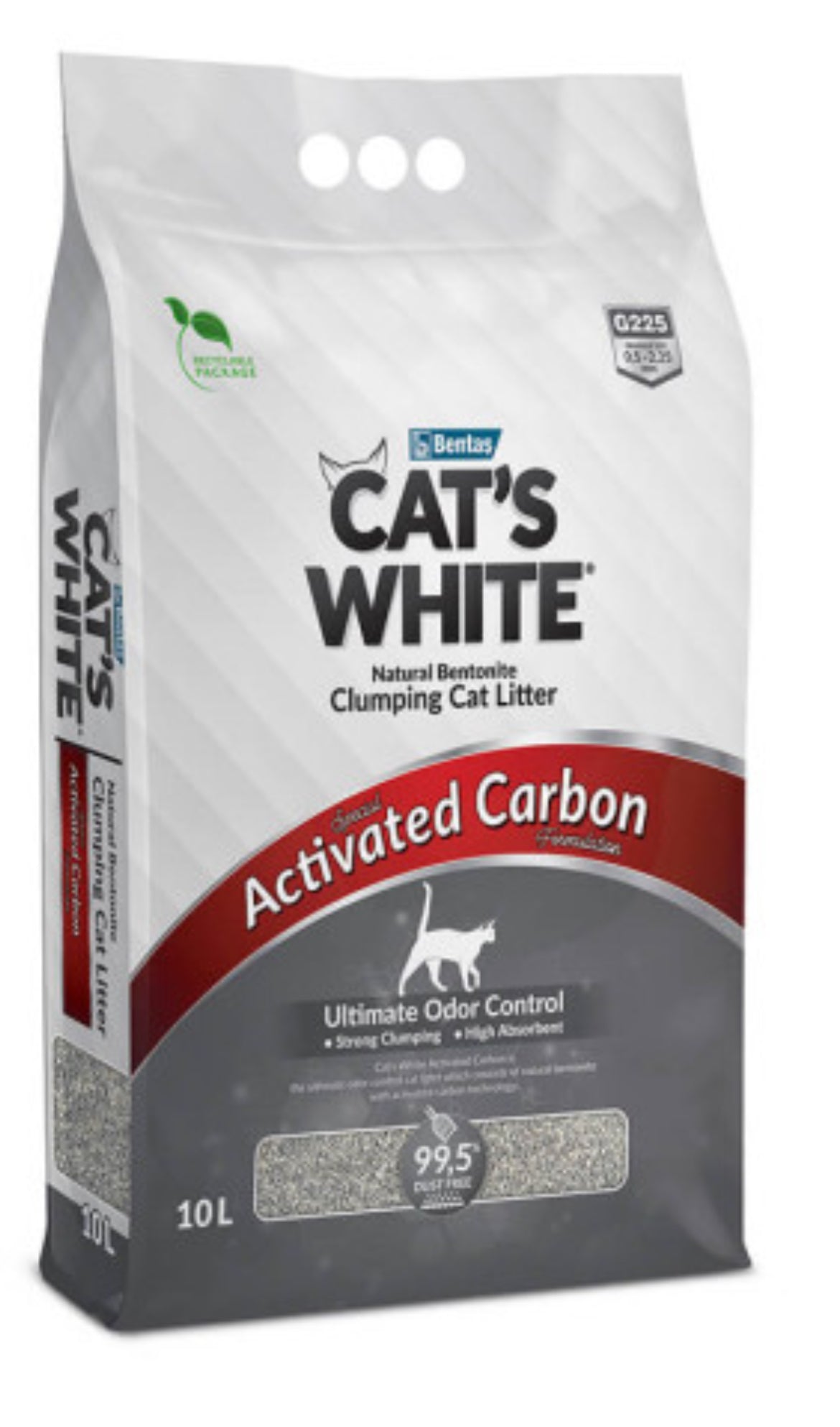 Arena Para Gatos Cats White Carbon Activo 8.4 kg