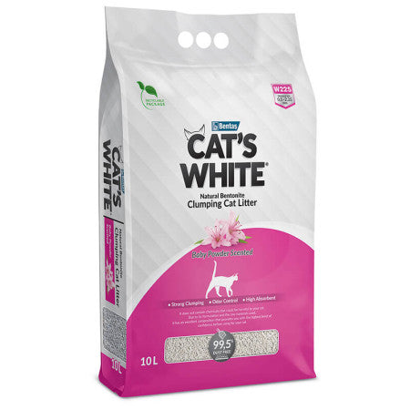 Arena  Para Gato Cats White aroma bebé 8.4 kg