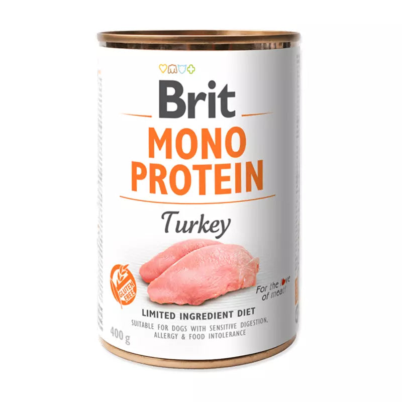 Alimento Humedo Brit Care Mono Pretein Turkey 400 Gr