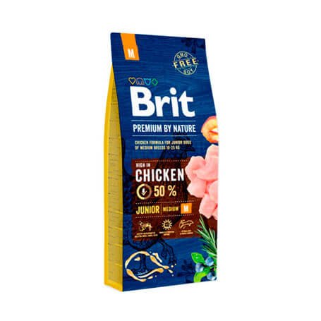 Brit Premium By Nature Junior Medium Chicken