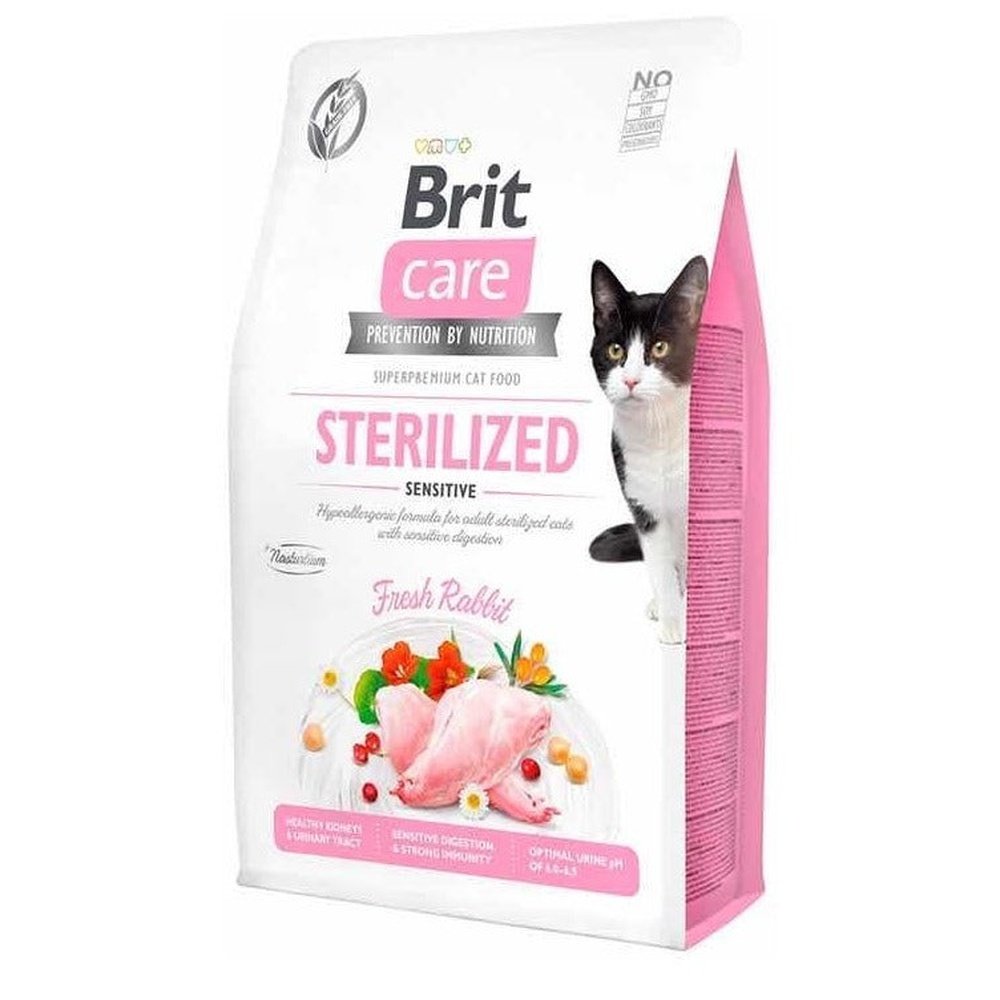 Alimento Brit Care Gato Esterilizado Sensitive Libre de Grano 2KG